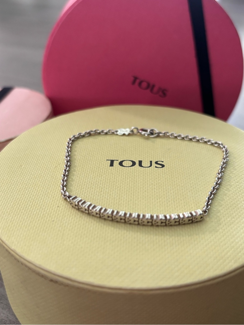TOUS Silver Linear Bar Bracelet in Silver